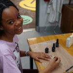 girl smiling